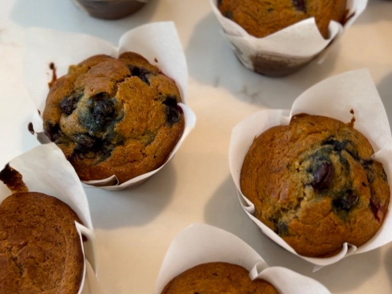 Sourdough Banana Muffins